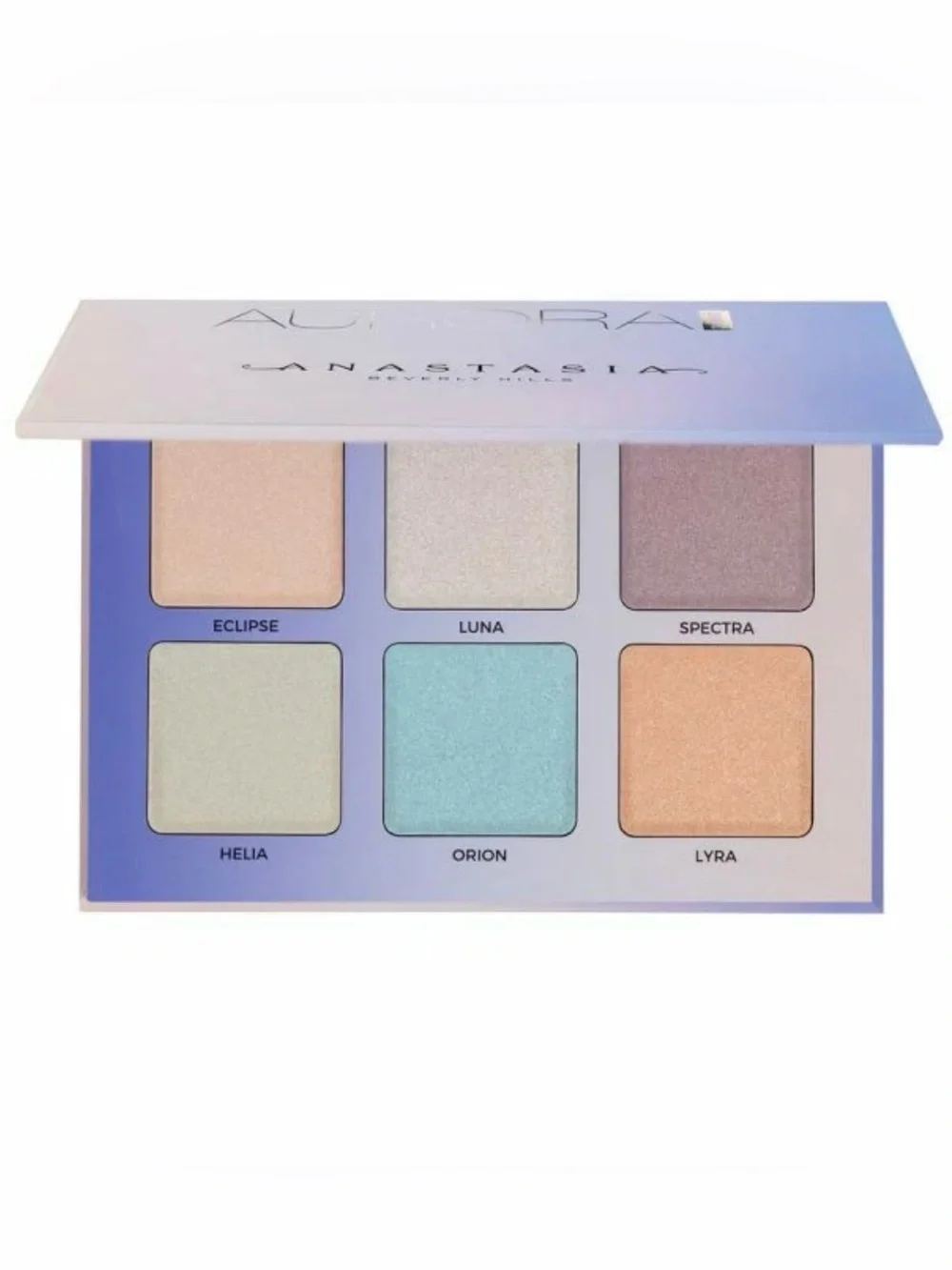 Rare ANASTASIA BEVERLY HILLS Aurora Glow Kit Metallic Powder Highlighter Palette